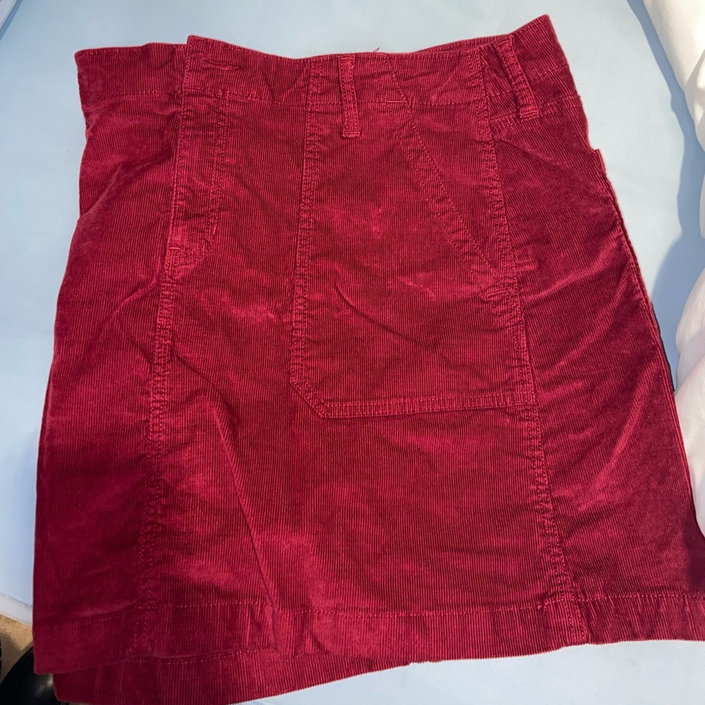 Corduroy maroon skirt!